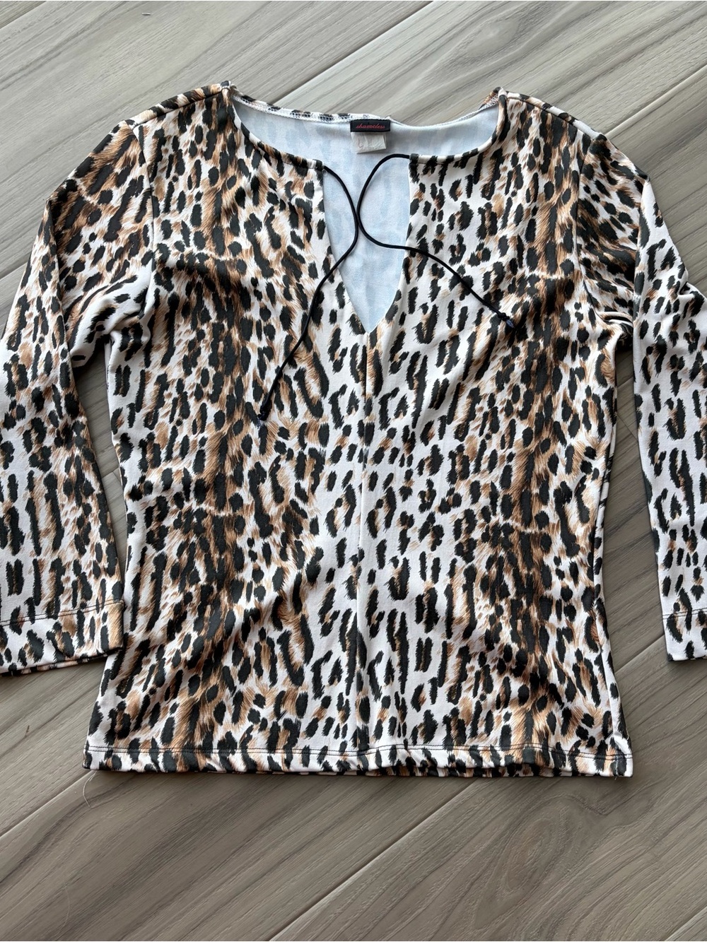 Vintage Y2K Shameless Leopard Print Top